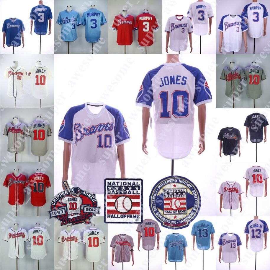 chipper jones jersey shirt