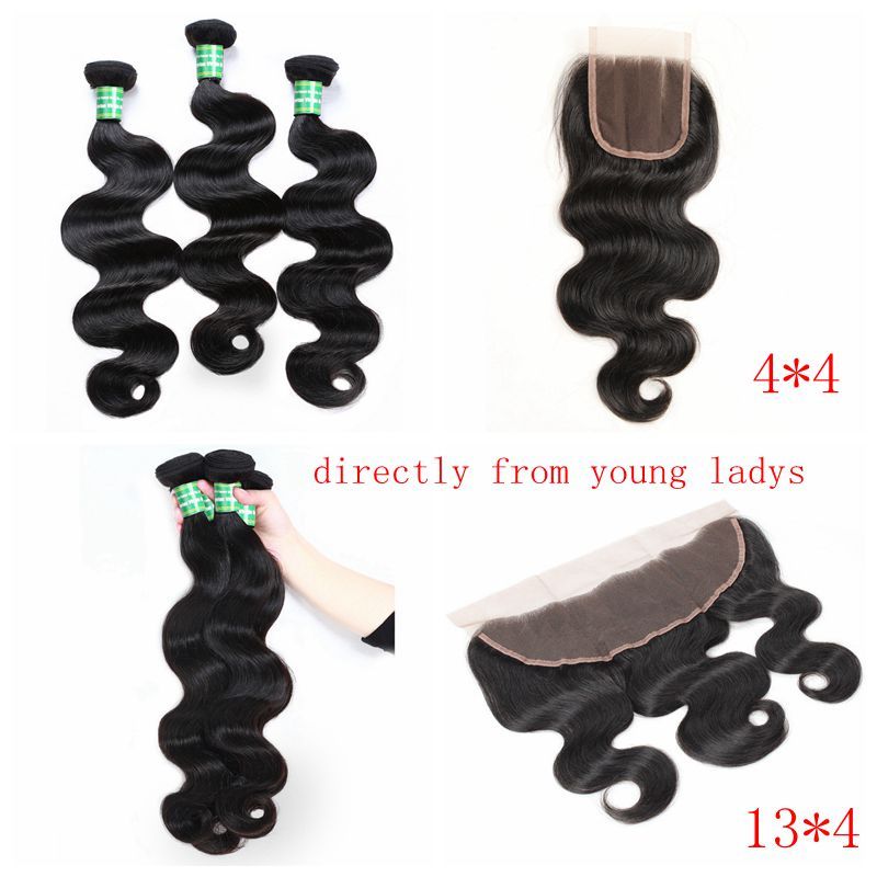 100 Human Hair Grade 8a Brazilian Body Wave 3 Bundles With