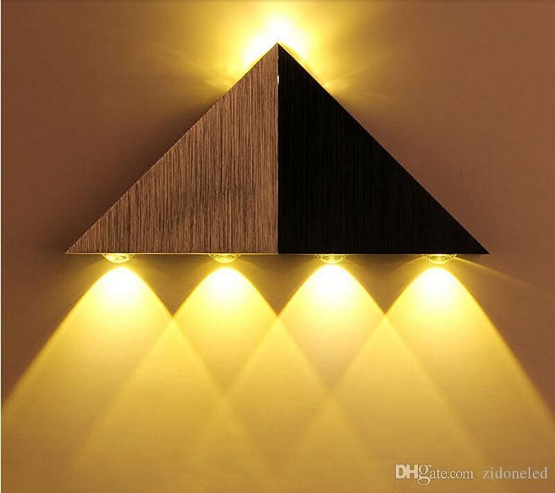 2020 5W Aluminum Triangle Led Wall Lights Wall Sconces Decor Fixture