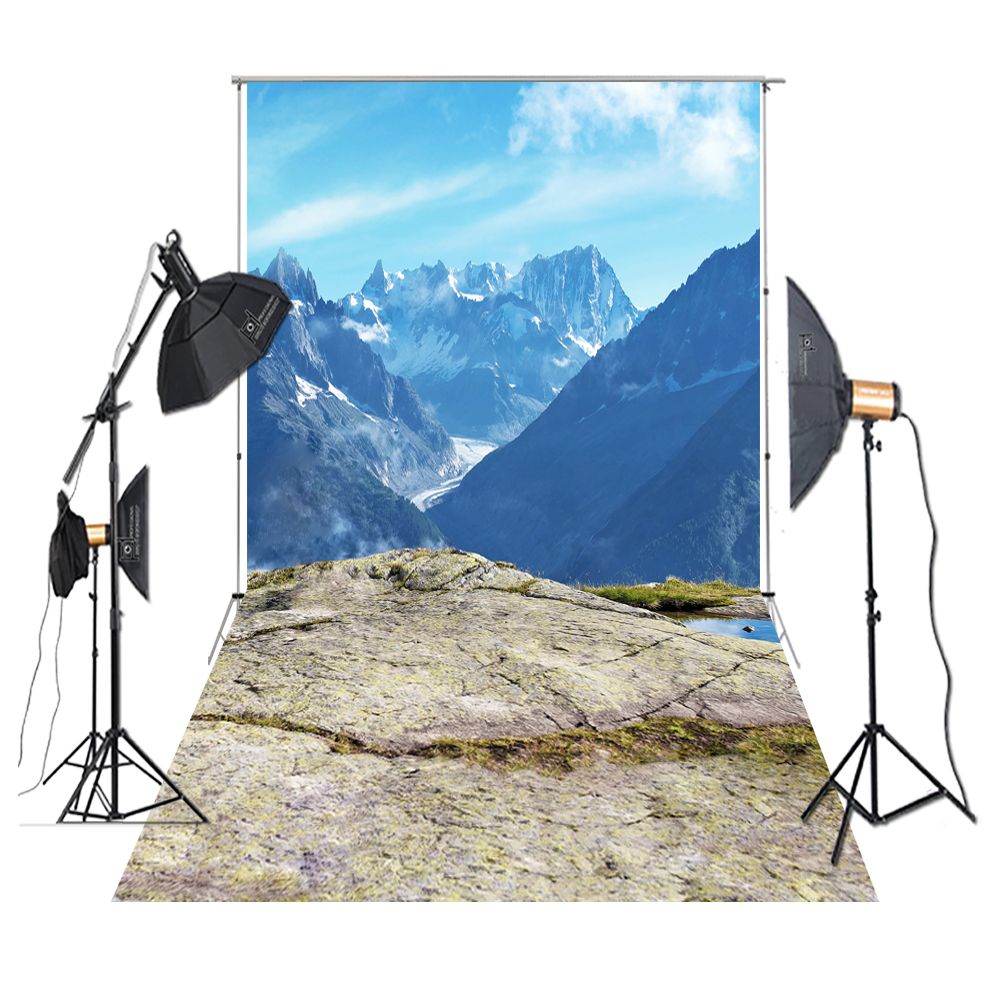 2019 huayi photography backdrop cliff natural scenery steep mountain