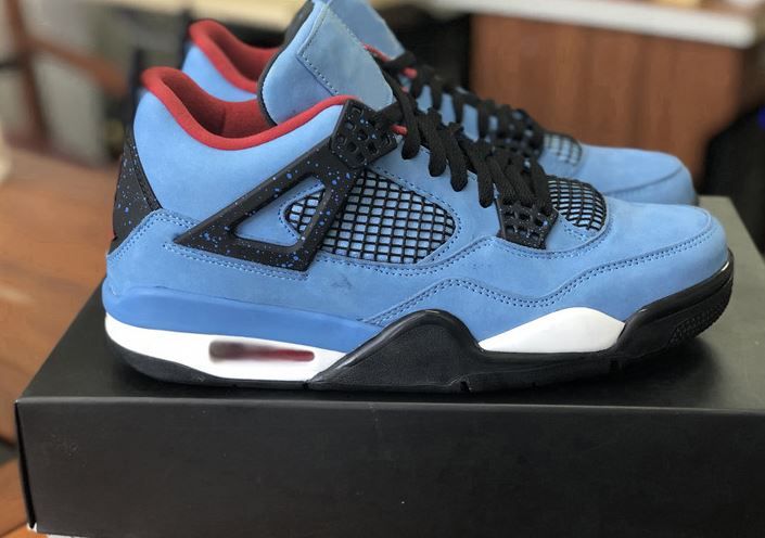 Cactus Jack 4s Blue Air Jordan Cheap