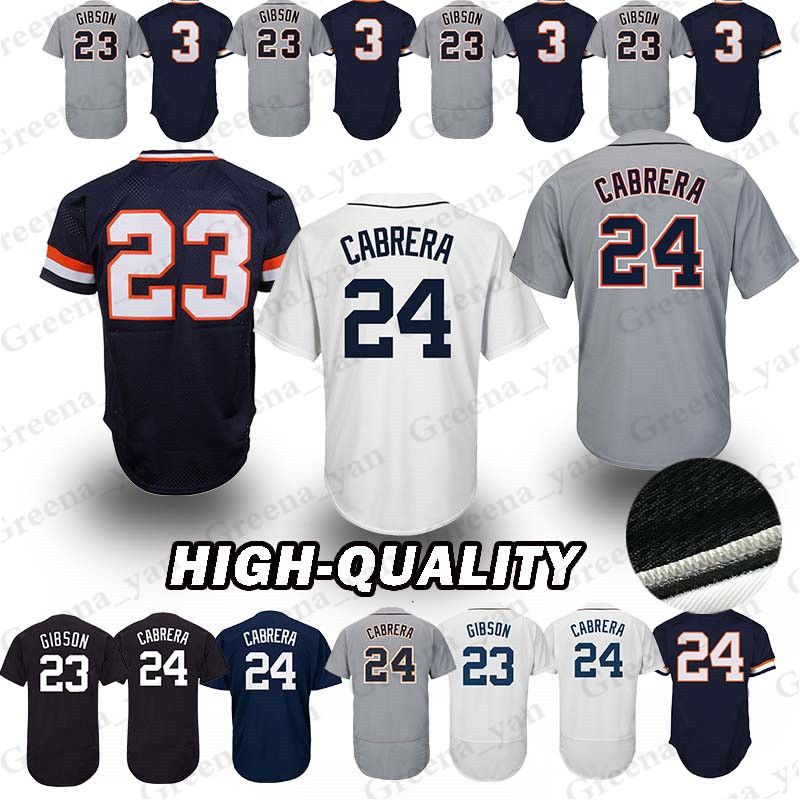 MLB Detroit Tigers Majestic Miguel Cabrera UFFICIALE Nome e Numero T Shirt da uomo