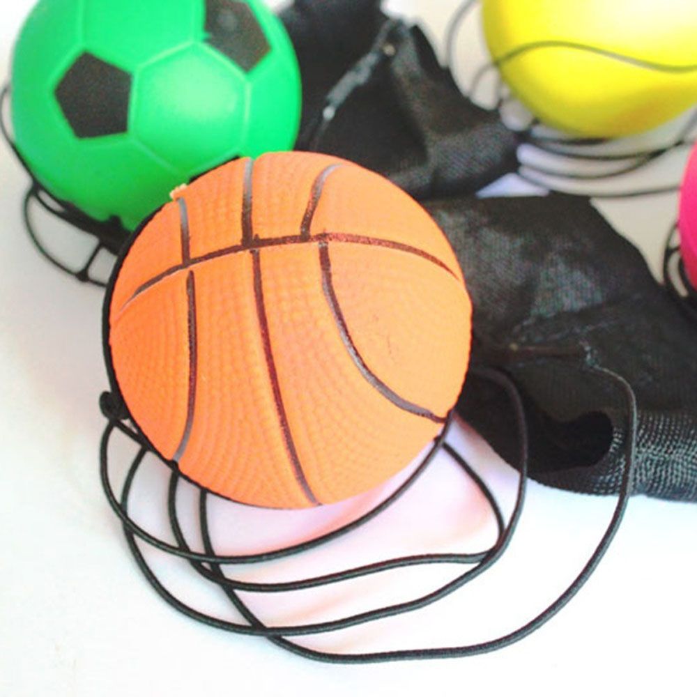 2021 Bouncy Wrist Band Ball Toy Elastic Rubber Ball For Wrist Exercise