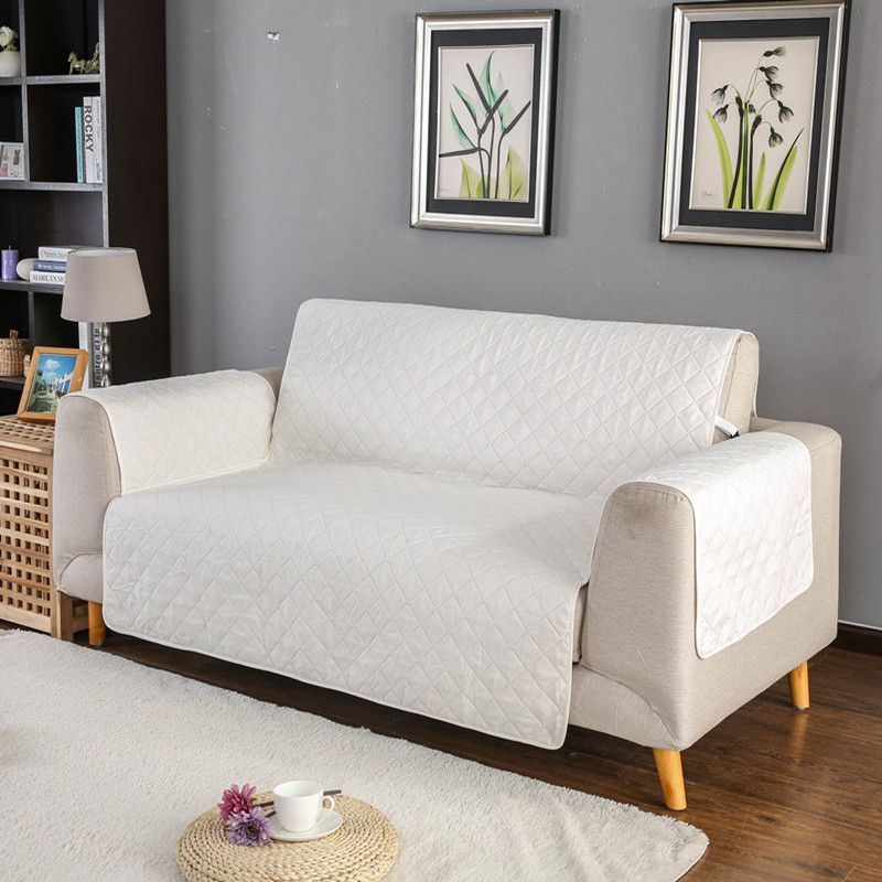1 2 3 Seat Sofa Cover Reversible Couch Chair Throw Pet Dog Kids Mat Washable Removable Armrest Slipcovers Furniture Protector
