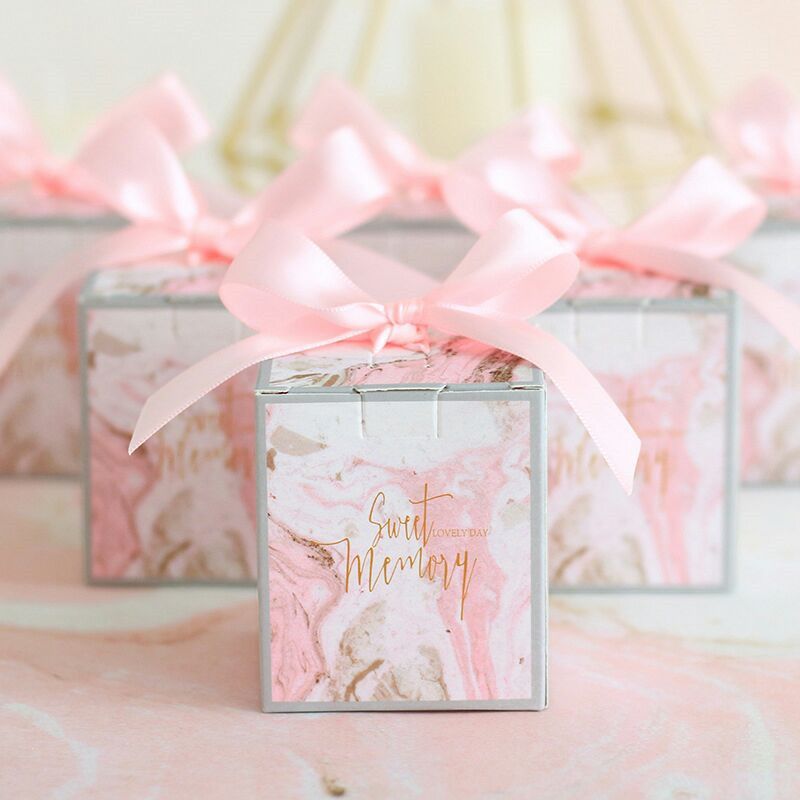 Candy Box With Ribbon Chocolate Box Gift Boxes Wedding Souvenirs Bag