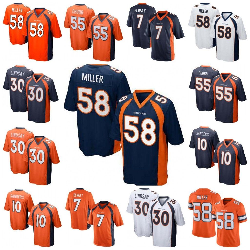 bronco jerseys for youth