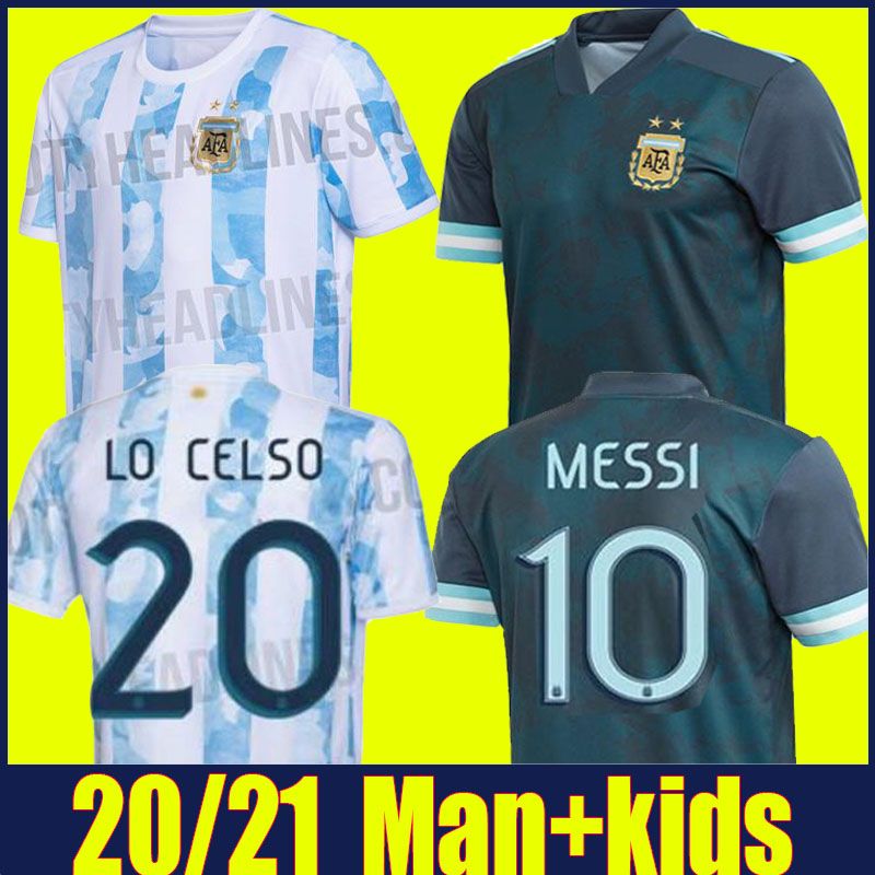 2021 Copa America 2020 Argentina Soccer Jerseys Kids Kit ...