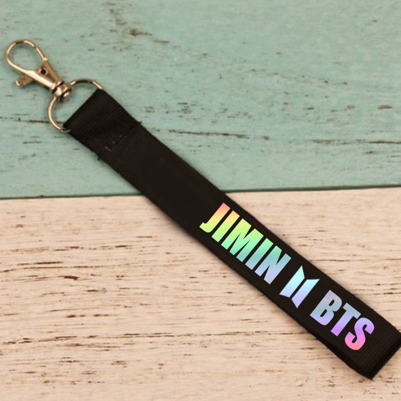 KPOP BTS Keychain Laser Bangtan Boys Lanyard Face Yourself Key Chains