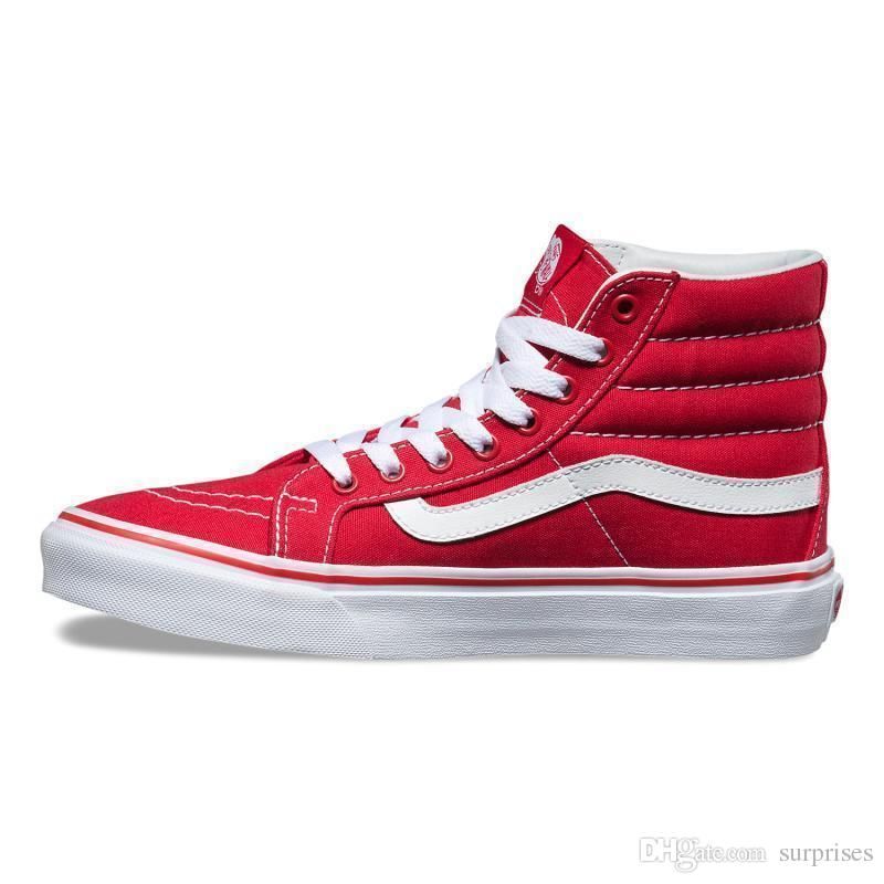 vans old skool high red