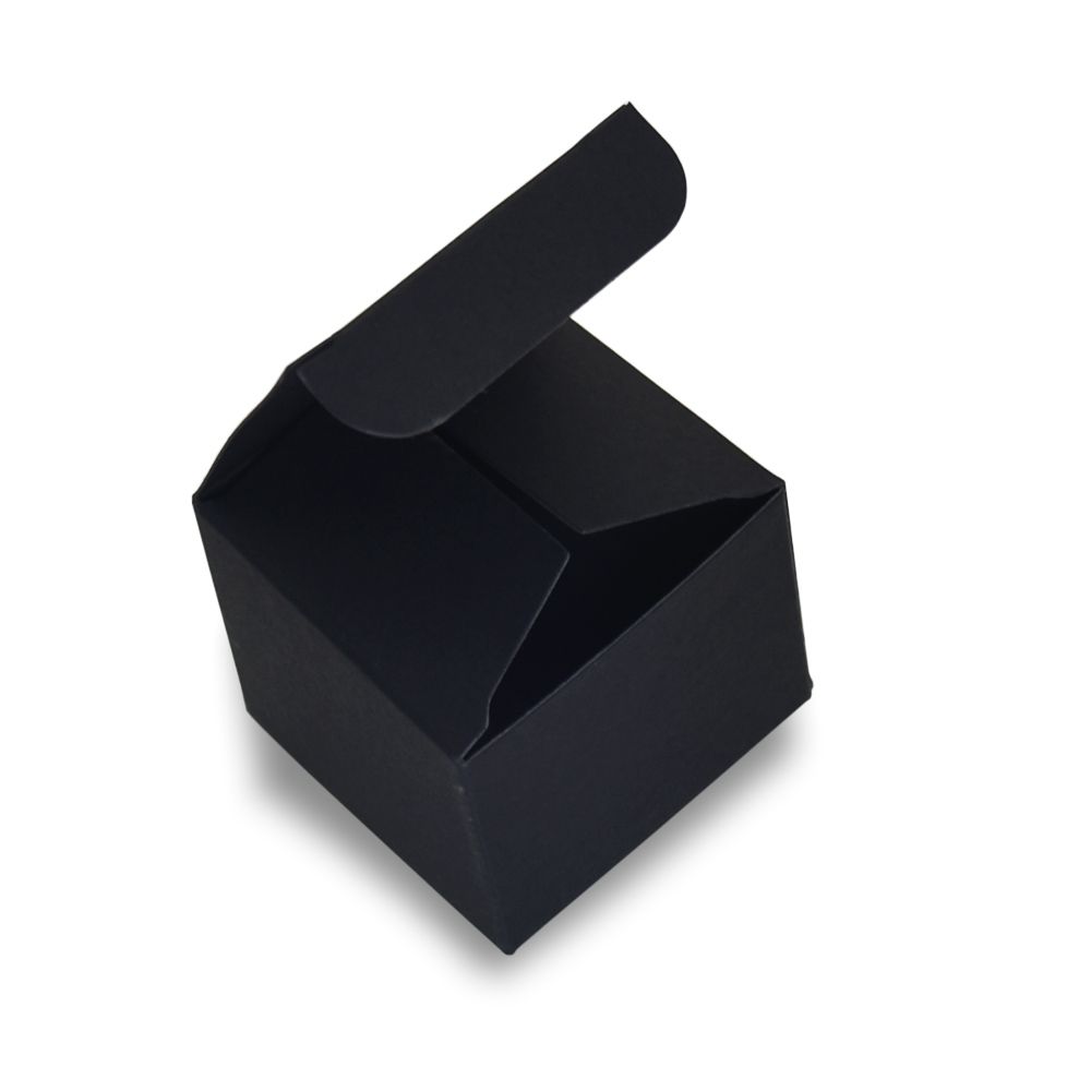 Face Cream Bottle Storage Black Paper Box Foldable Jewelry Packing