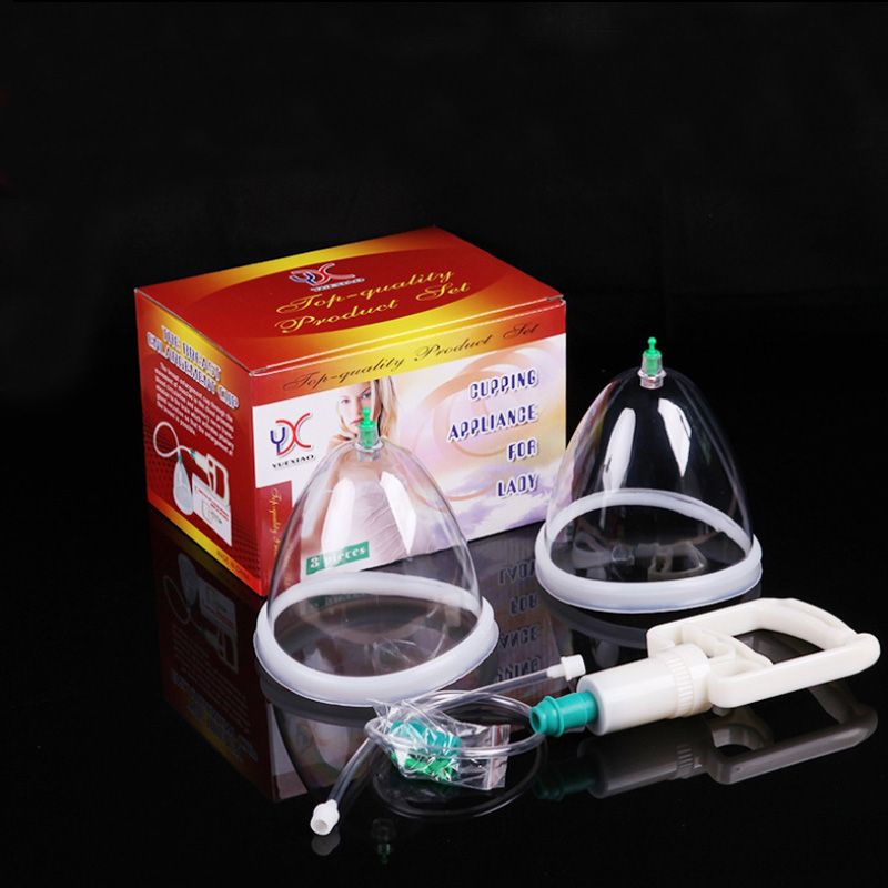 Manual Vacuum Suction Breast Pump With Two Cup Physical Breast Massager