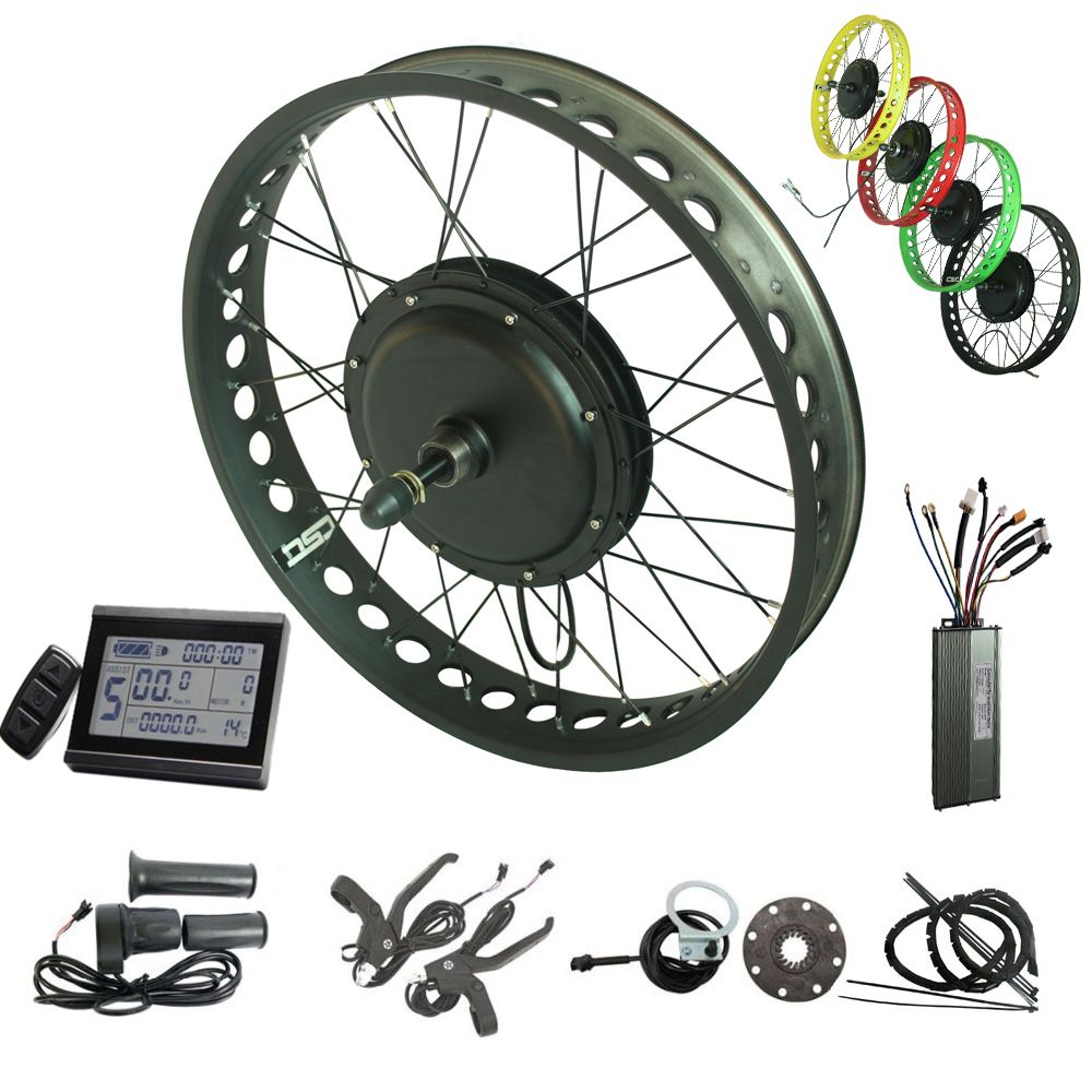 Kit de conversión de bicicleta eléctrica de grasa 36V 250W 20 24 26 pulgadas 4.0 neumático grasa Bicicleta eléctrica
