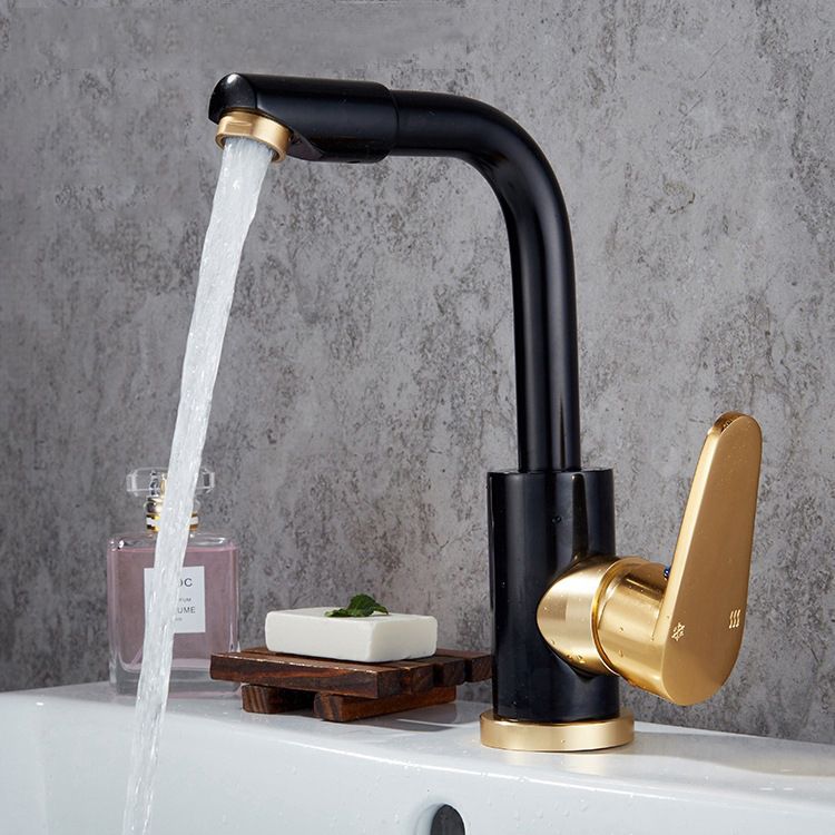 Space Aluminum Black And Gold Kitchen Faucet Vegetable Bathroom Basin Sink Water Taps Cold Hot Mixer Luxury
