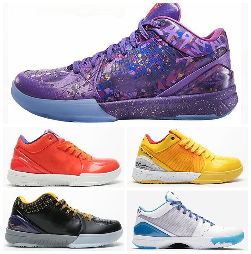 Nike Zoom Kobe IV Prelude 639693 500 Men's Purple / Gold / Blue Shoes | Kerstenroadwear
