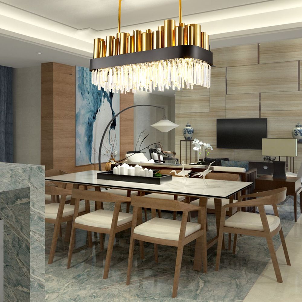 Compre Luxo Moderno Lustre De Cristal De Ouro Polido A O Sala De Compre Luxo Moderno Lustre De Cristal De Ouro Polido A O Sala De