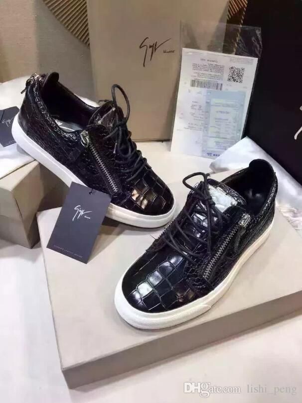 Giuseppe Zanotti 2019 Fashion Couple Casual Shoes Flats