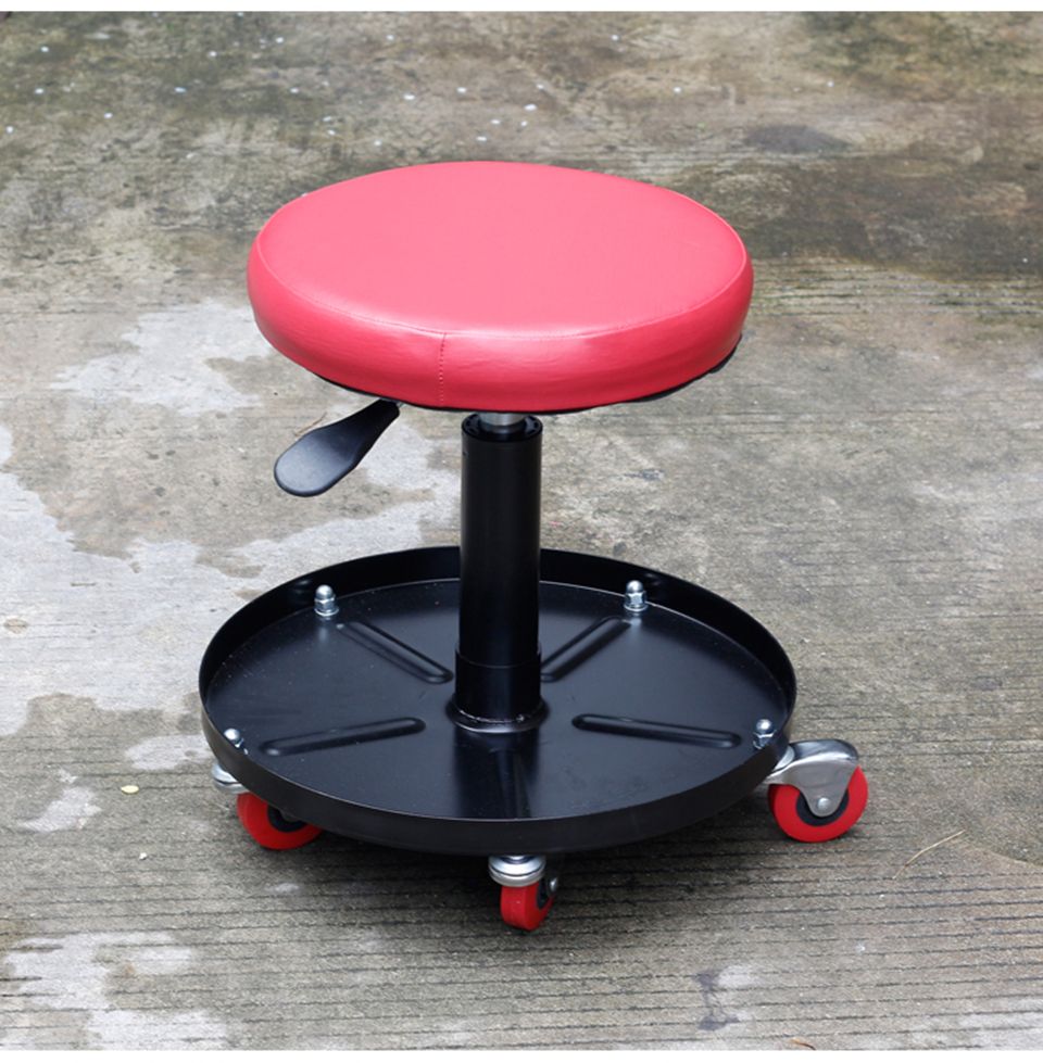 Rotatable Car Wrap Apllication Small Seat Car Repair Chair With Wheels