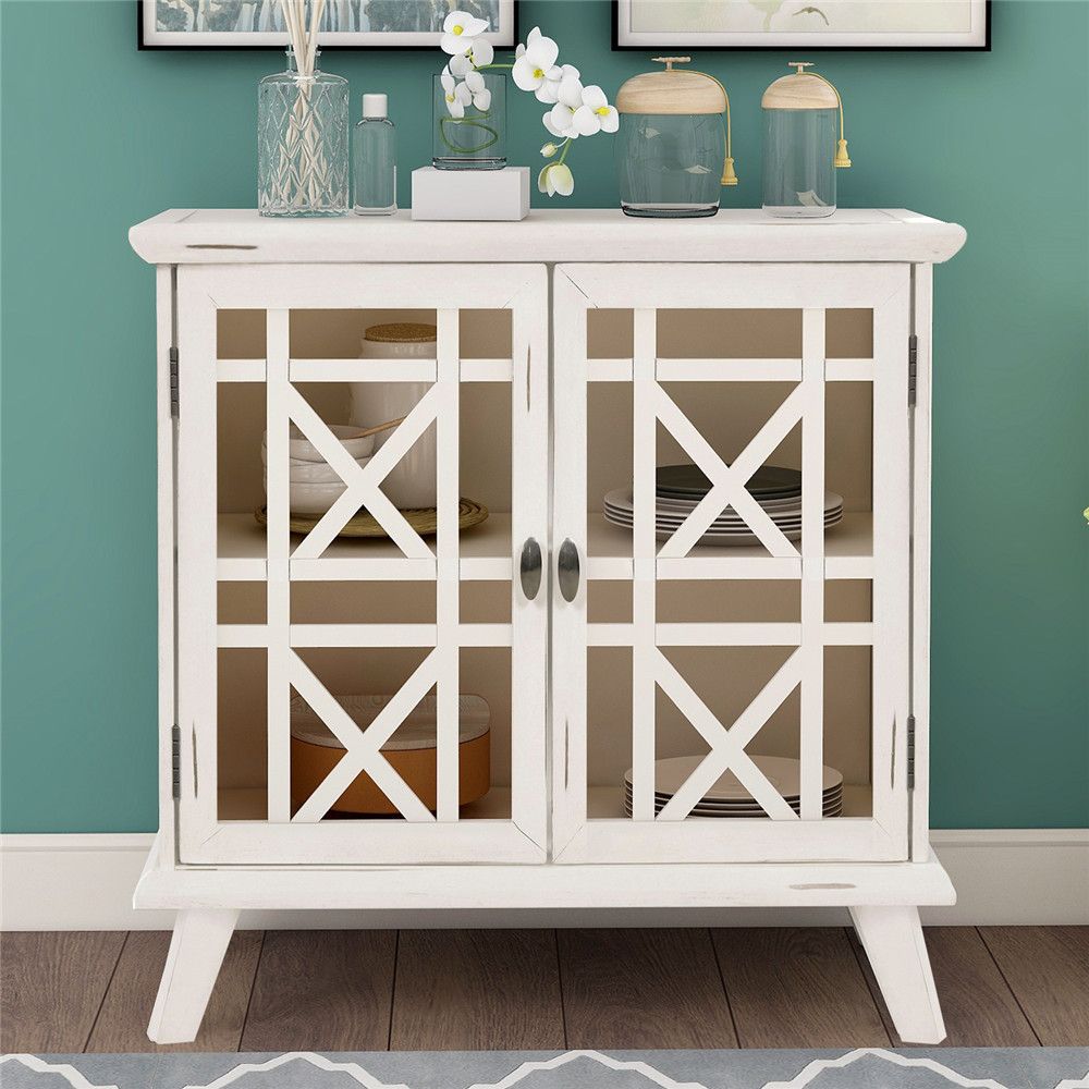 2020 Wood Door Accent Cabinet With Adjustable Shelf ...