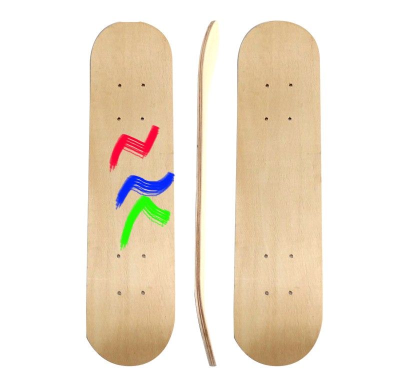 diy painted skateboard