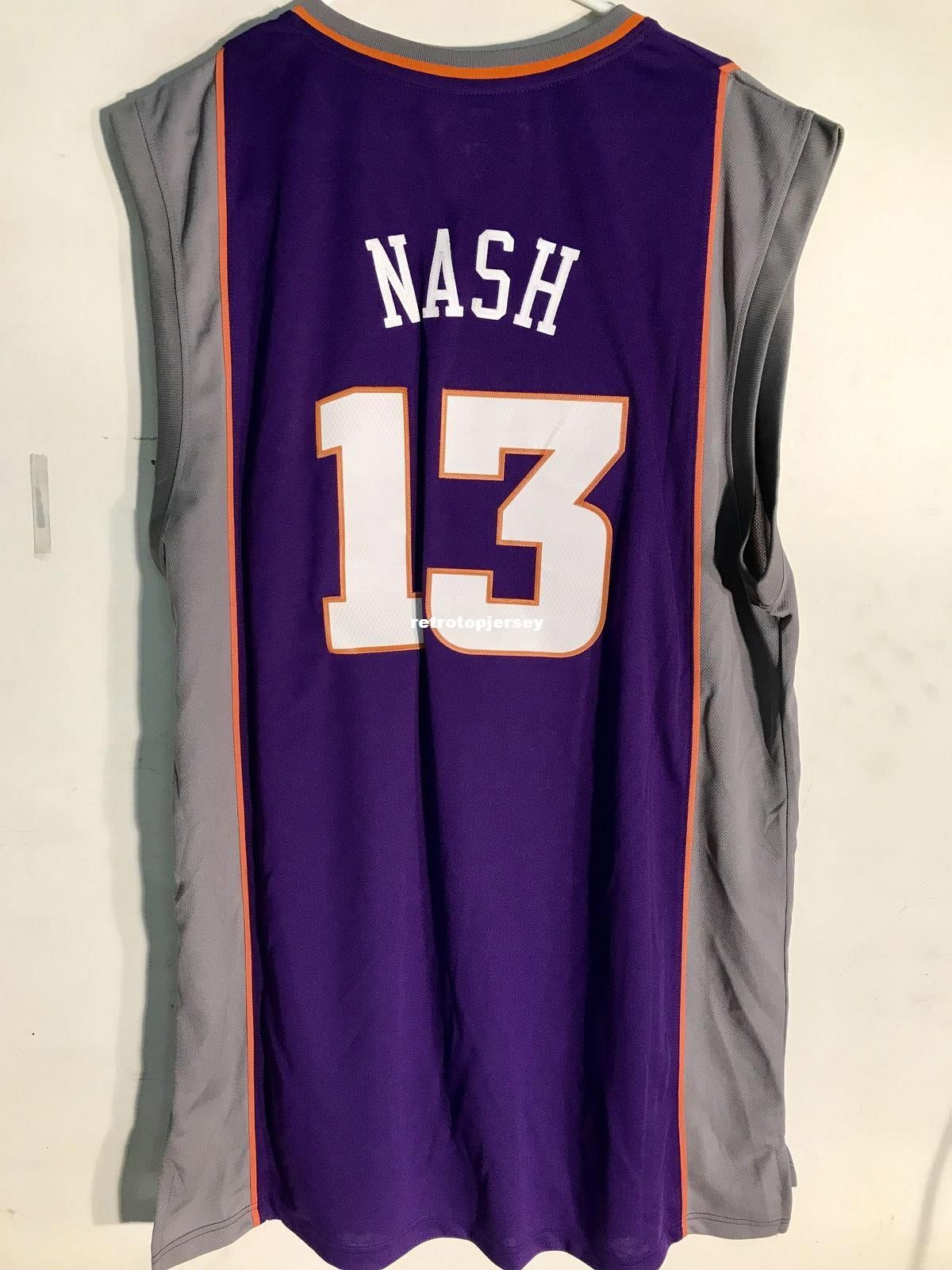 2021 NCAA Cheap Retro AD Jersey 13 Steve Nash Purple Mens