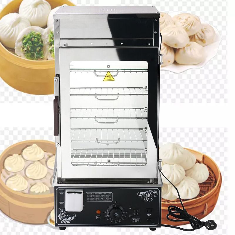 2021 The New Commercial Stainless Steel Electric Steamer Display Rack, Portable Fast Food