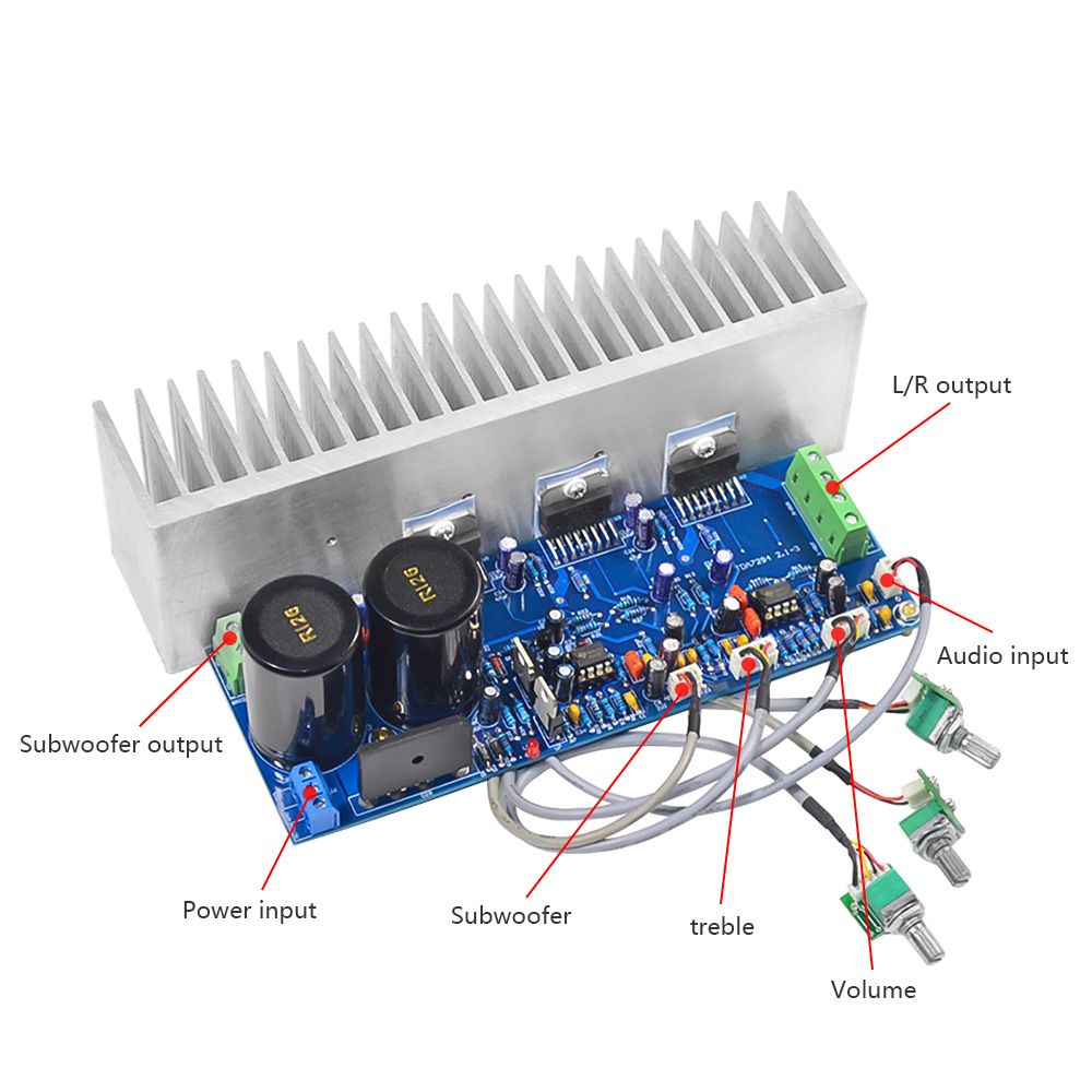 TDA7294 Subwoofer Amplifier Board HiFi 2.1 Channel Power Amplifier