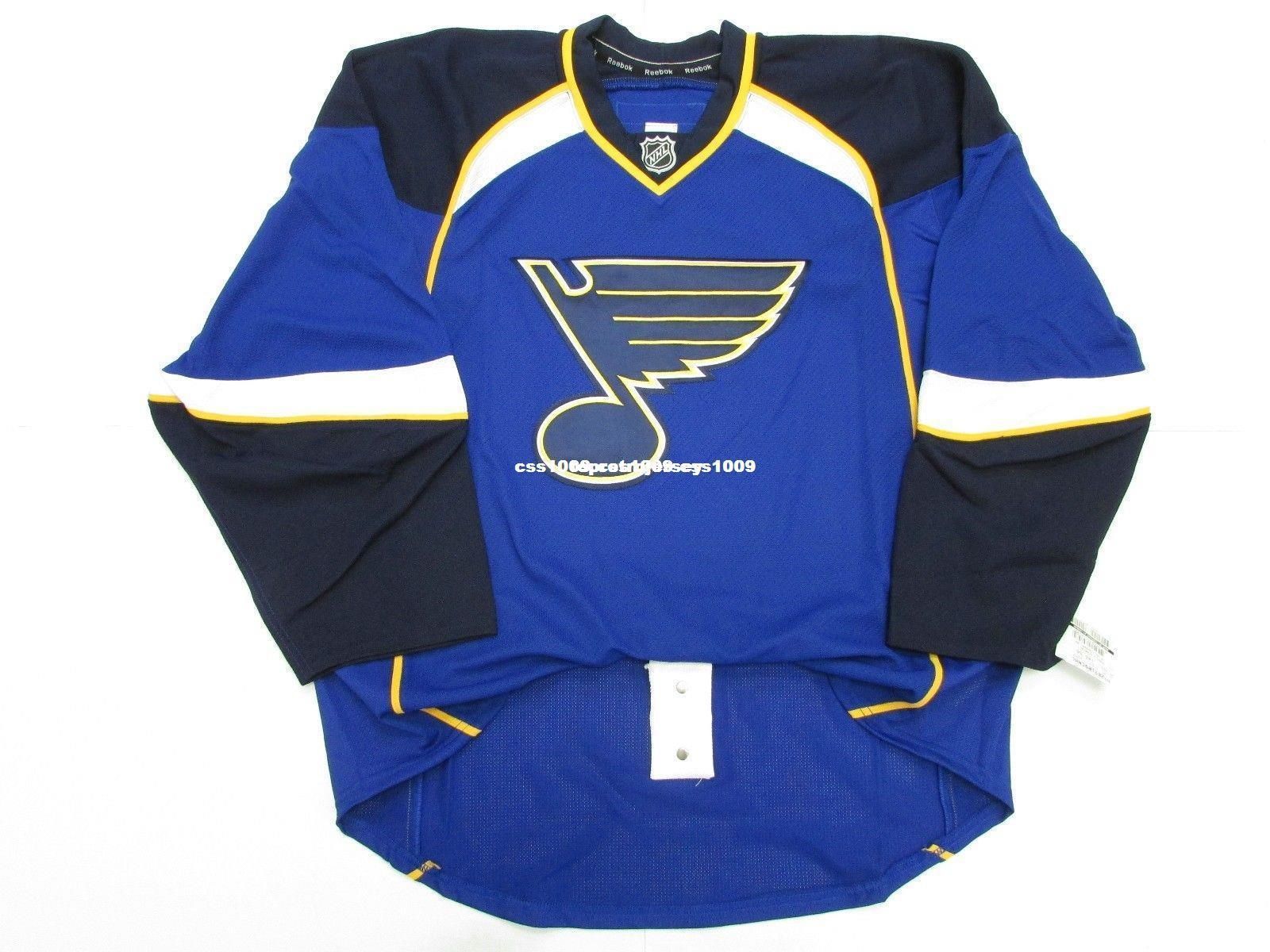 2020 Cheap Custom ST. LOUIS BLUES HOME TEAM ISSUED EDGE 2.0 7287 JERSEY Stitch Add Any Number ...