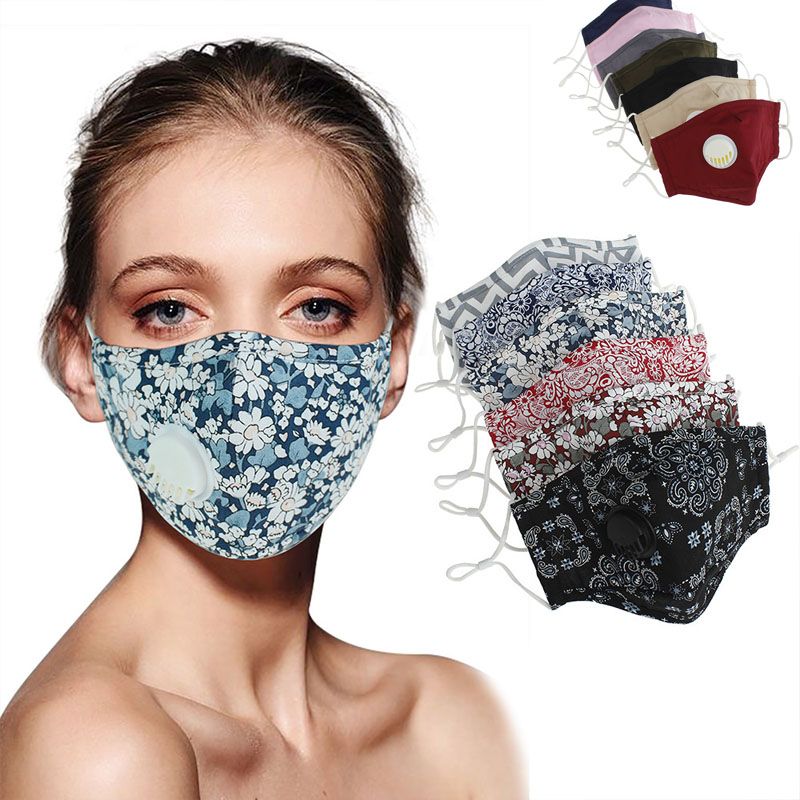 2020 2020 Sunscreen Masks Face Mask With Breathing Valve Reusable Anti