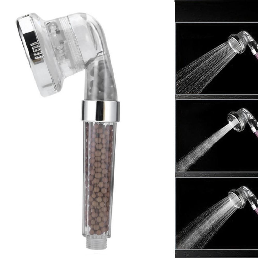 2021 Bathroom Water Therapy Shower Anion SPA Shower Head Water Saving Rainfall Shower Filter
