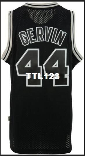 Download 2020 Men #44 George Gervin Mesh Fabric Full Embroidery ...