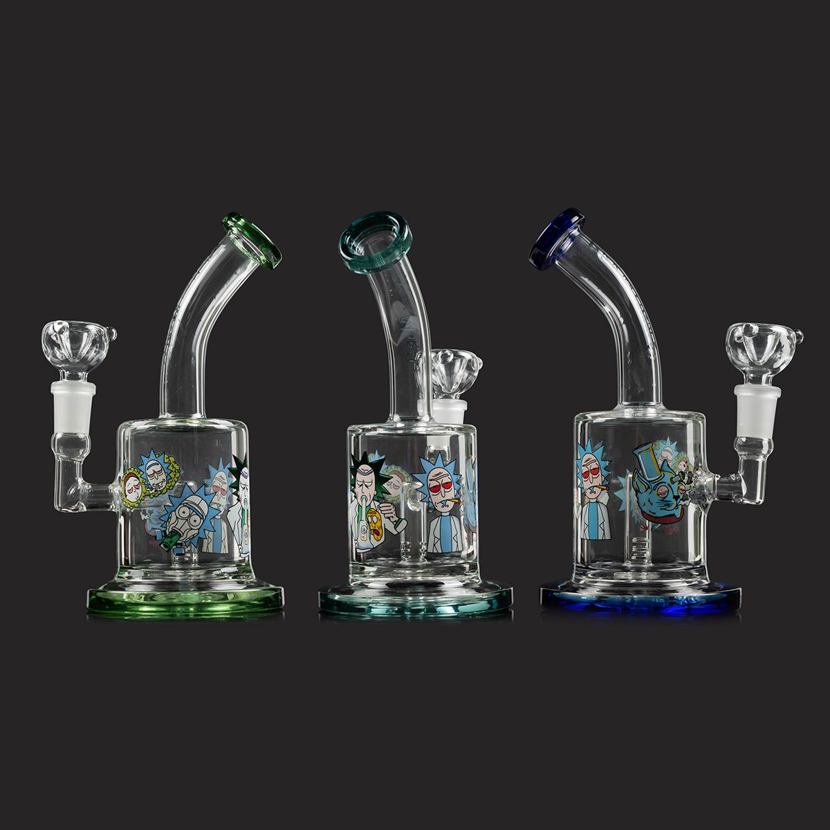 2021 Best Recycler Glass Beaker Bong Heady Bongs Mini Dab Rigs Water