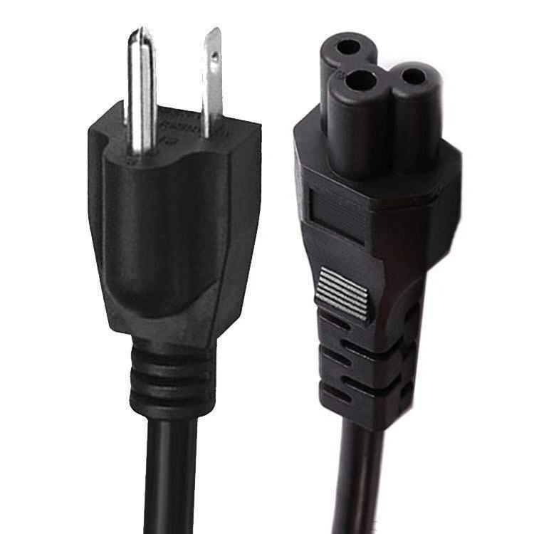 High Quality 1.5m Length Cord Use for Laptop AC Adapters with 3 Prong US Plug Power Cable