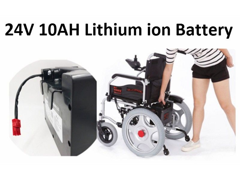 Lithium Battery 24V 10AH Portble 240W Li Ion For Electric Wheel Chair