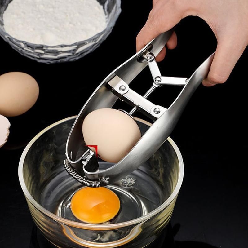 2021 Kitchen Gadget Fast Egg Openers Stainless Steel Egg Shell Opener