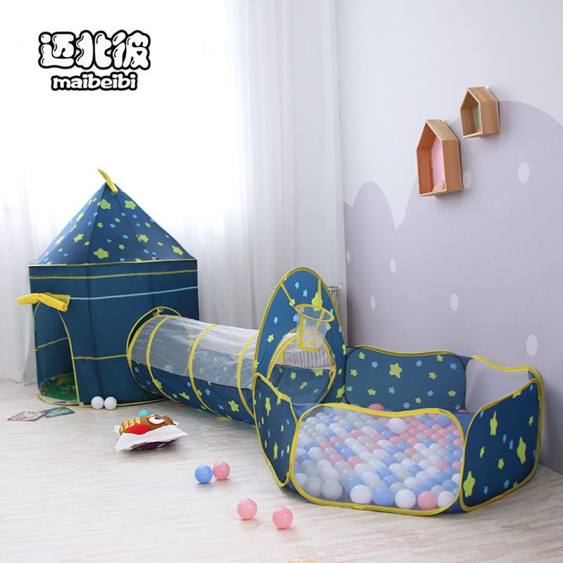Childrens Tent Game House Indoor Ocean Ball Pool Tunnel Baby Toy House