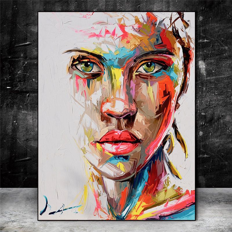 woman figure abstract painting
