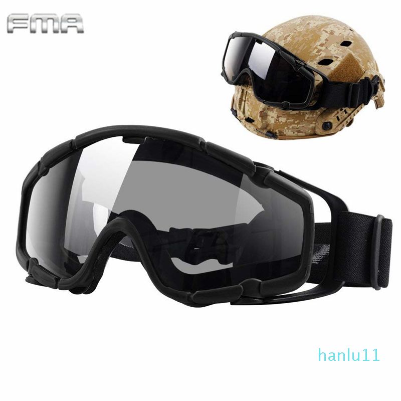 2021 Luxury FMA Helmet Goggles Tactical Ballistic Anti Fog Goggles