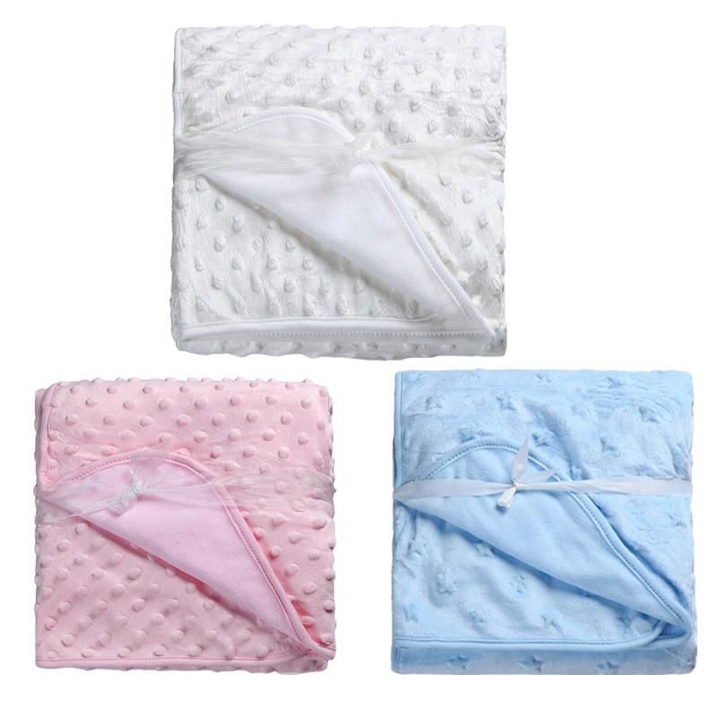 Newborn Baby Blanket Photography Soft Fleece Receiving Blankets