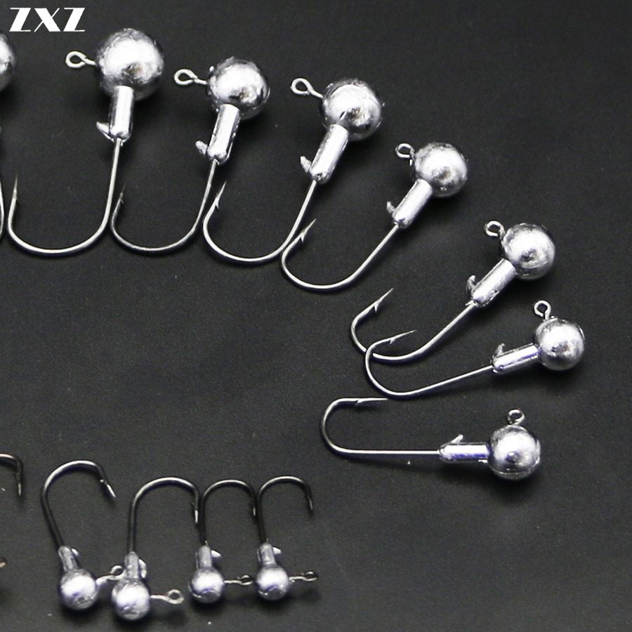 2021 Lead Jig Head Fishing Hook 1g 1.5g 2g 3.5g 5g 7g 10g 20g Jig Hooks