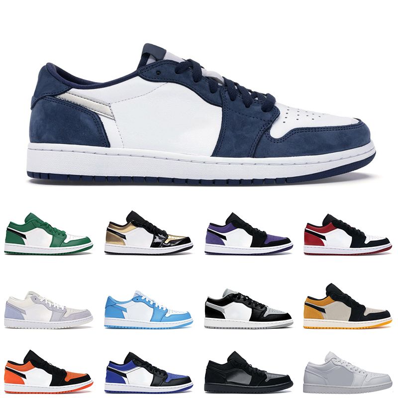 2021 Jumpman 1 Midnight Navy 1s Men Women Low Dunk Unc ...