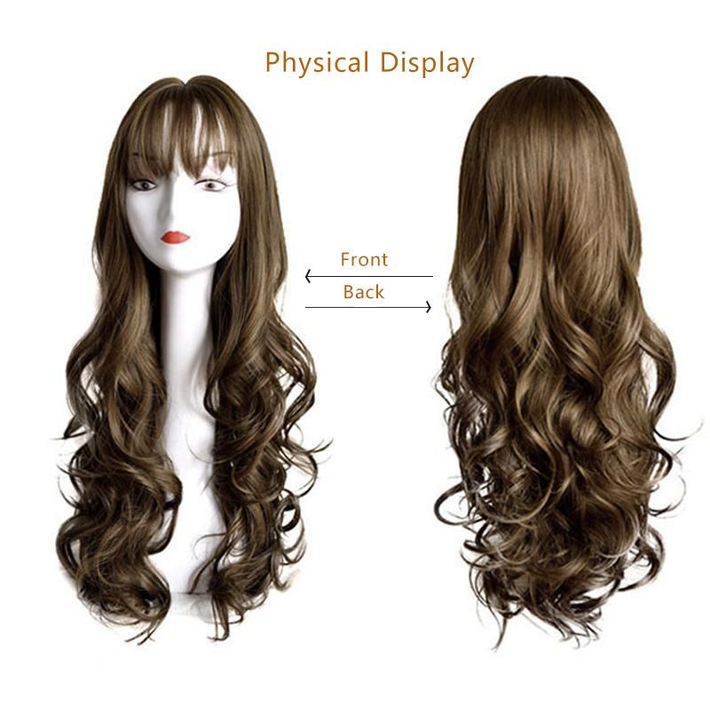Big Wave Korean Style Female Wig 5 Styles Human Hair Lace ...