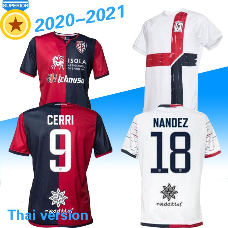 2021 2019/20 Cagliari Calcio Soccer Jersey Limited Edition ...