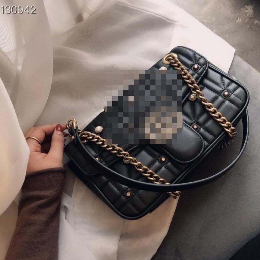2020 20 Designer Shoulder Bags Women Classic Fashion Luxury Handbags Pearl Brand Message Bag ...