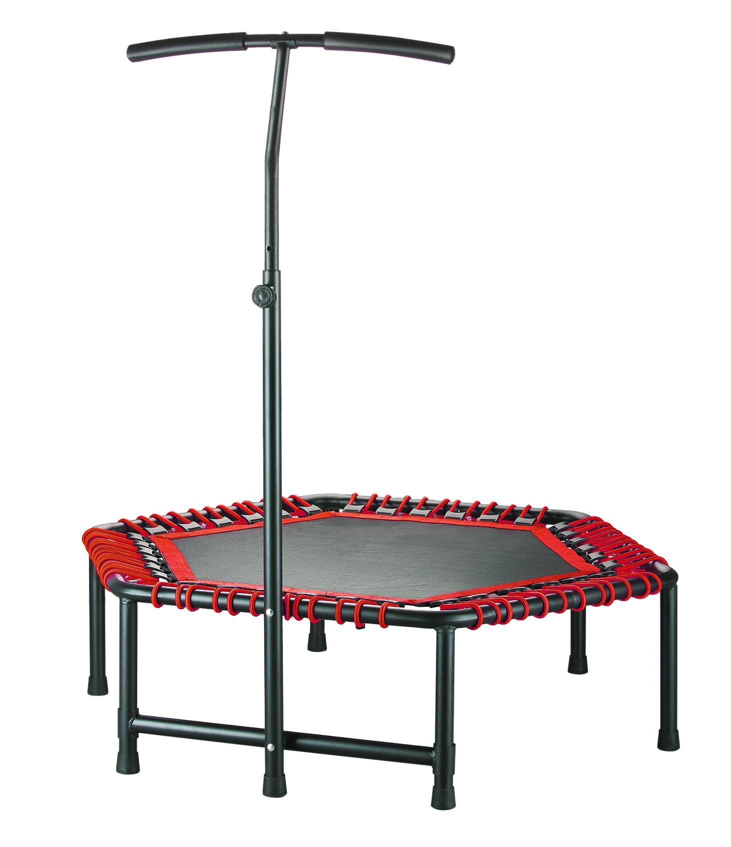 Wholesale Best Quality Type Kids Trampoline With Adjustable Handle Bar Mini Indoor Trampoline