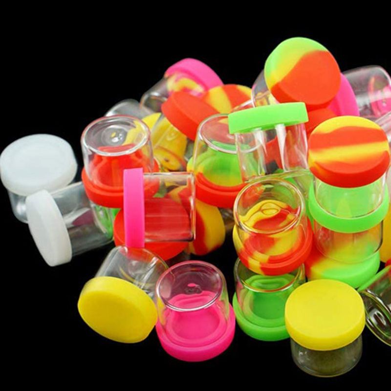 2021 6 Ml Glass Dab Wax Container Non Stick Concentrate Case Vaporizer