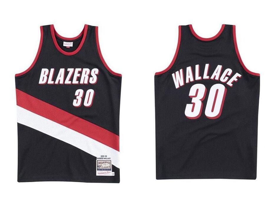 2020 Men'S Basketball Portland Trail Blazers 30 Rasheed Wallace