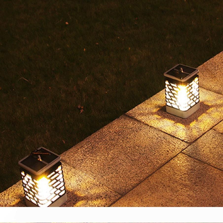 2020 Solar LED Garden Lights Flickering Dancing Lantern Fire Dancing