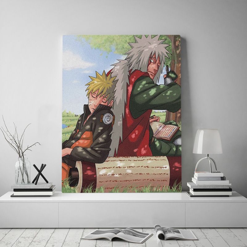 Home Kitchen Wall Decor Posters Prints Yansang Naruto And Jiraiya Anime Art Prints Wall Art Picture For Bedroom Home Decor Canvas Print Poster 8 X 10 Inches No Frame Originsofwhiskey Com