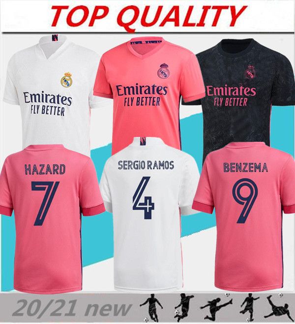 2020 2020 2021 Real Madrid Soccer Jersey BENZEMA SERGIO RAMOS Home Away Jersey 20 21 Camiseta De ...