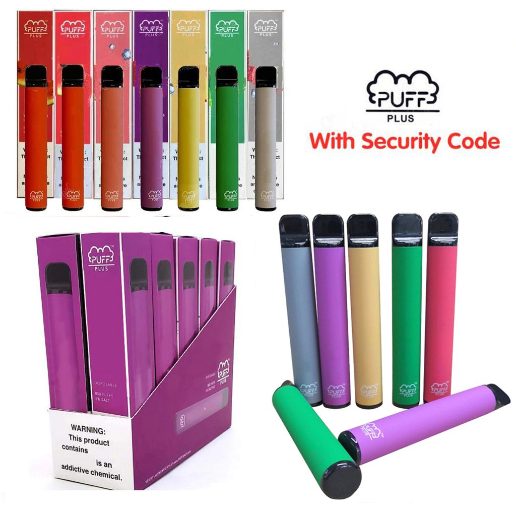 Newest Puff Bar Plus Disposable Device Empty Pod Starter Kit Upgraded